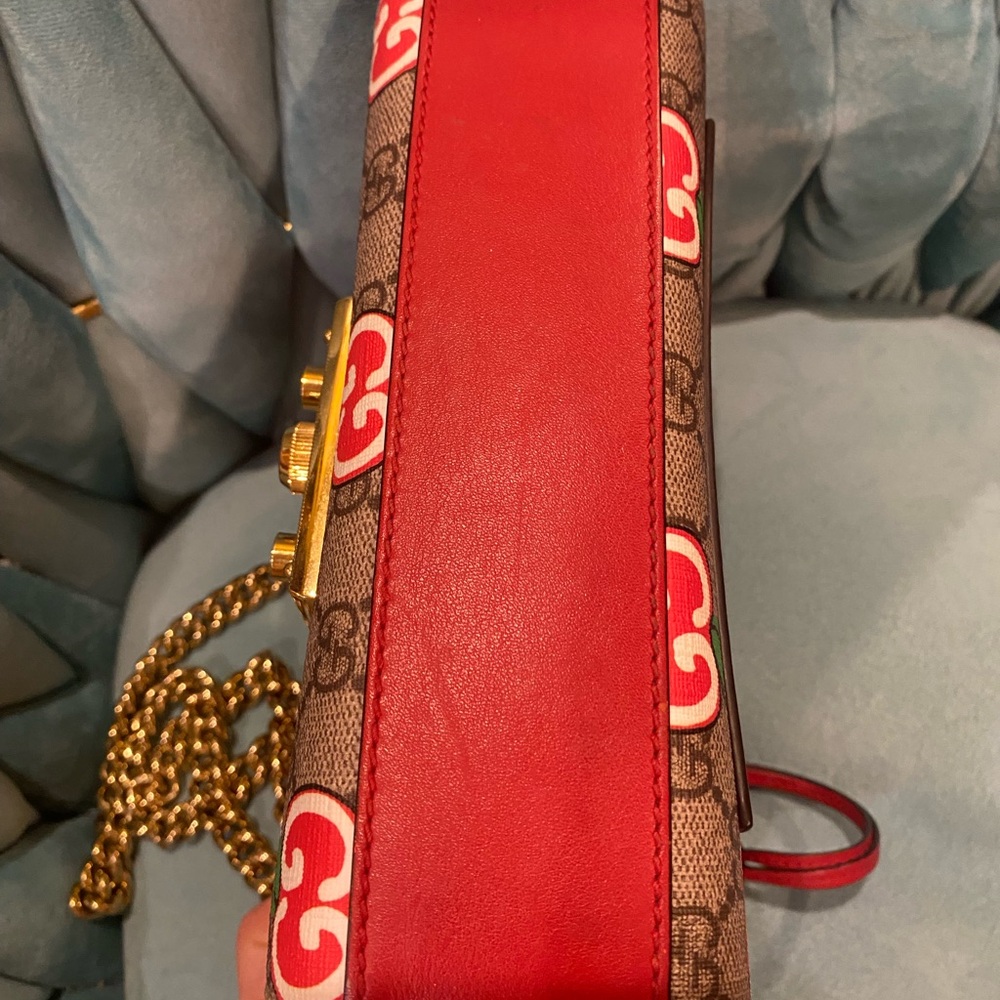 LIMITED EDITION Gucci Padlock Supreme GG Apple Capsule Collection Shoulder Bag 🍎 - Picture 7 of 17